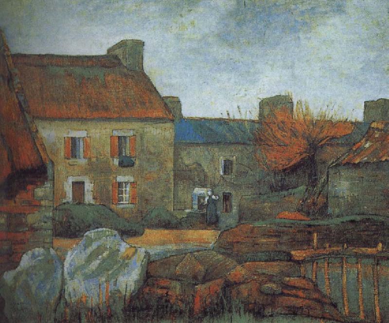 Paul Gauguin Poore farmhouse oil painting picture